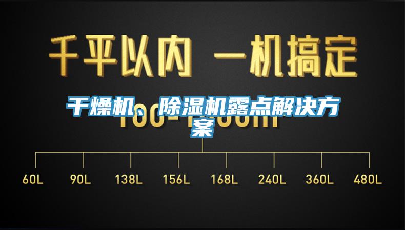 干燥机、蕾丝视频污污污露点解决方案